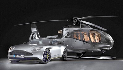 Aston Martin saab helikopteri koos Airbus!
